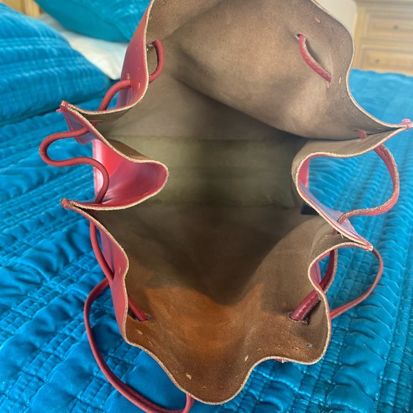 Furla red leather bag - Picture 4 of 6